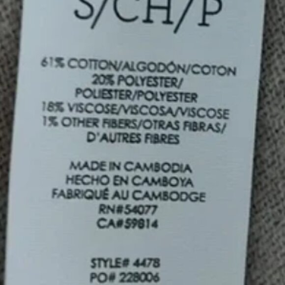 Women's CABI Recess Pullover Size Small Heather Stone Style #4478 - Picture 5 of 6